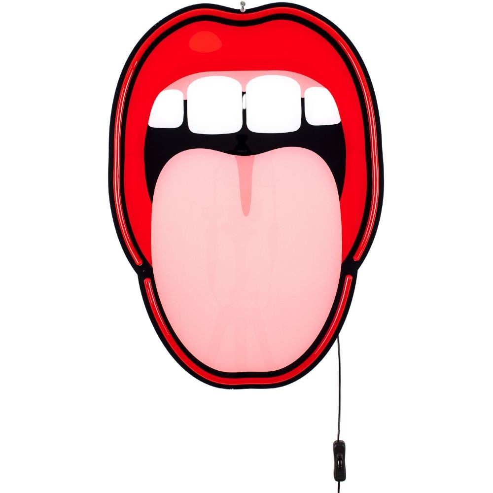 LED dekorácia na stenu JOB-BLOW TONGUE Seletti 58 cm