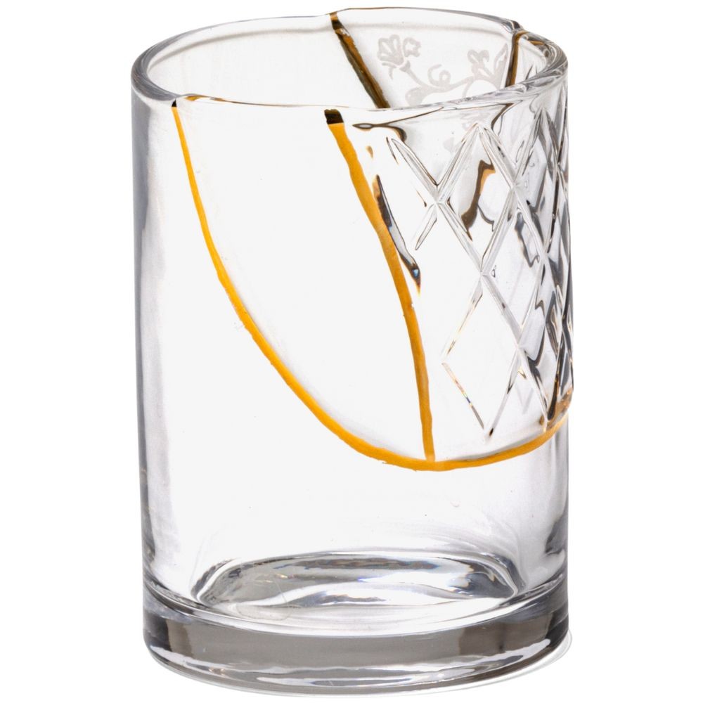Sklo KINTSUGI 2 Seletti 10,5 cm číre