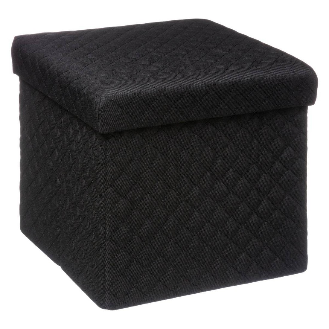 Taburet Bella s úložným prostorem 31 cm černý