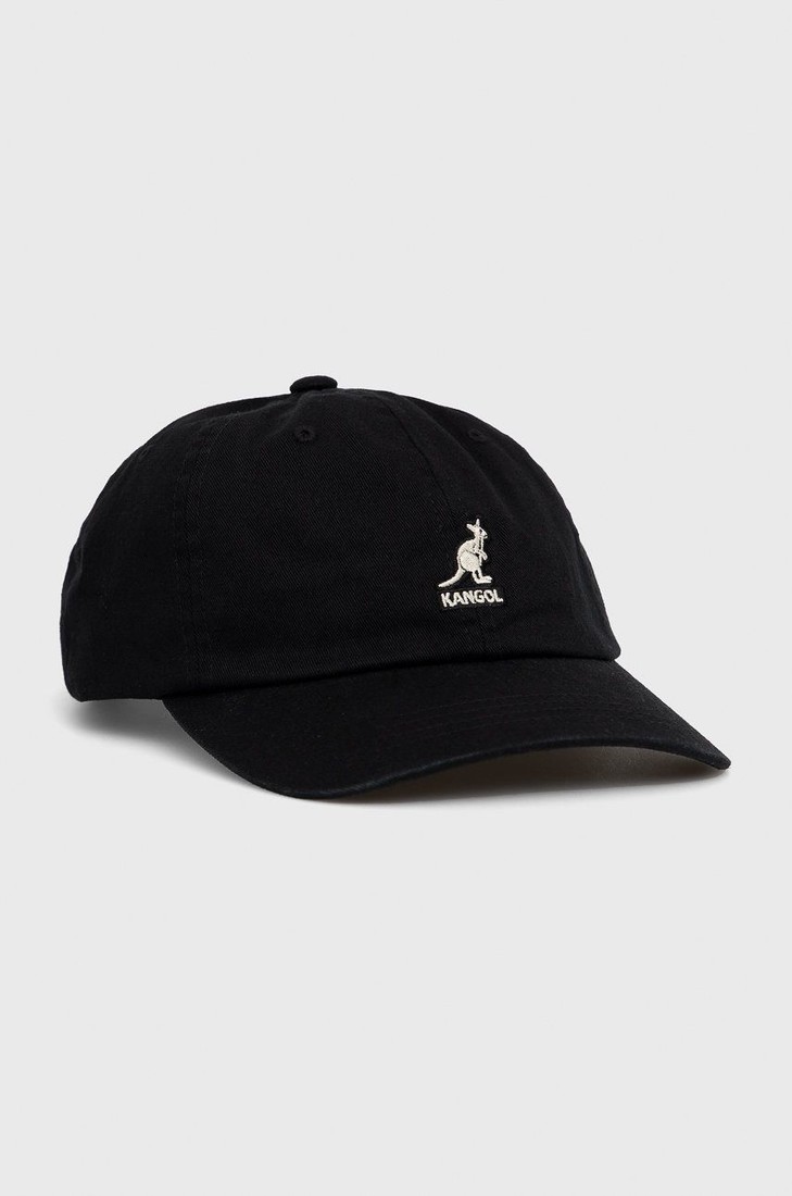 Čiapka Kangol čierna farba, jednofarebná