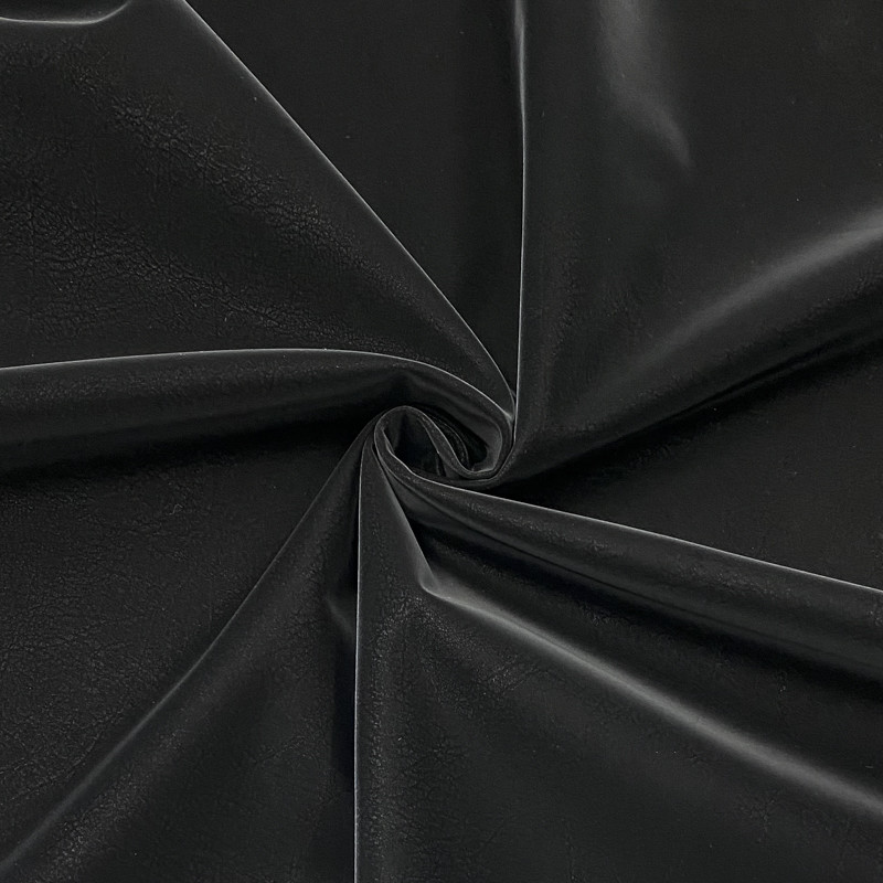 Umelá koža odevná STRETCH black