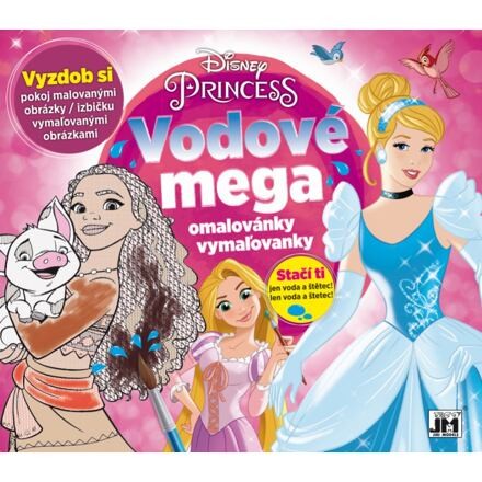 JIRI MODELS Vodové mega omaľovánky/ Princezné