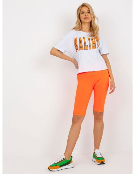 Dámsky set s tričkom NOEMI biely a oranžový