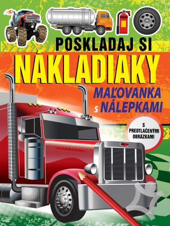 Poskladaj si nákladiaky omaľovánka s nálepkami