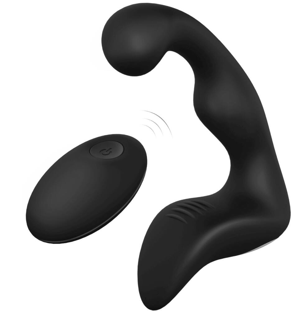 Cheeky Love Booty - cordless, radio prostate vibrator (black)