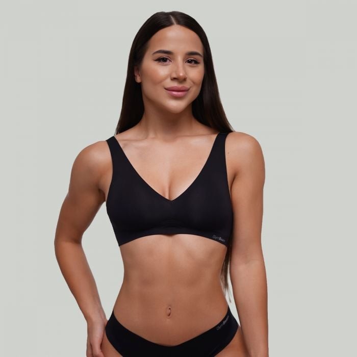 GymBeam Bezšvová podprsenka Black  XS