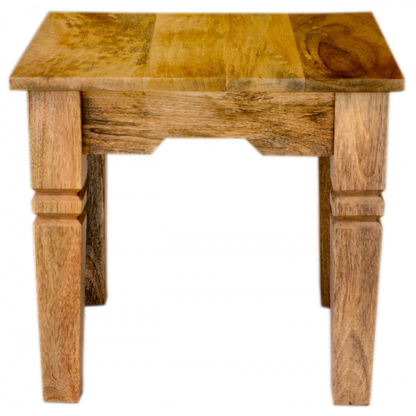 indickynabytok.sk - Odkladací stolík Guru 45x40x45 indický masív mango