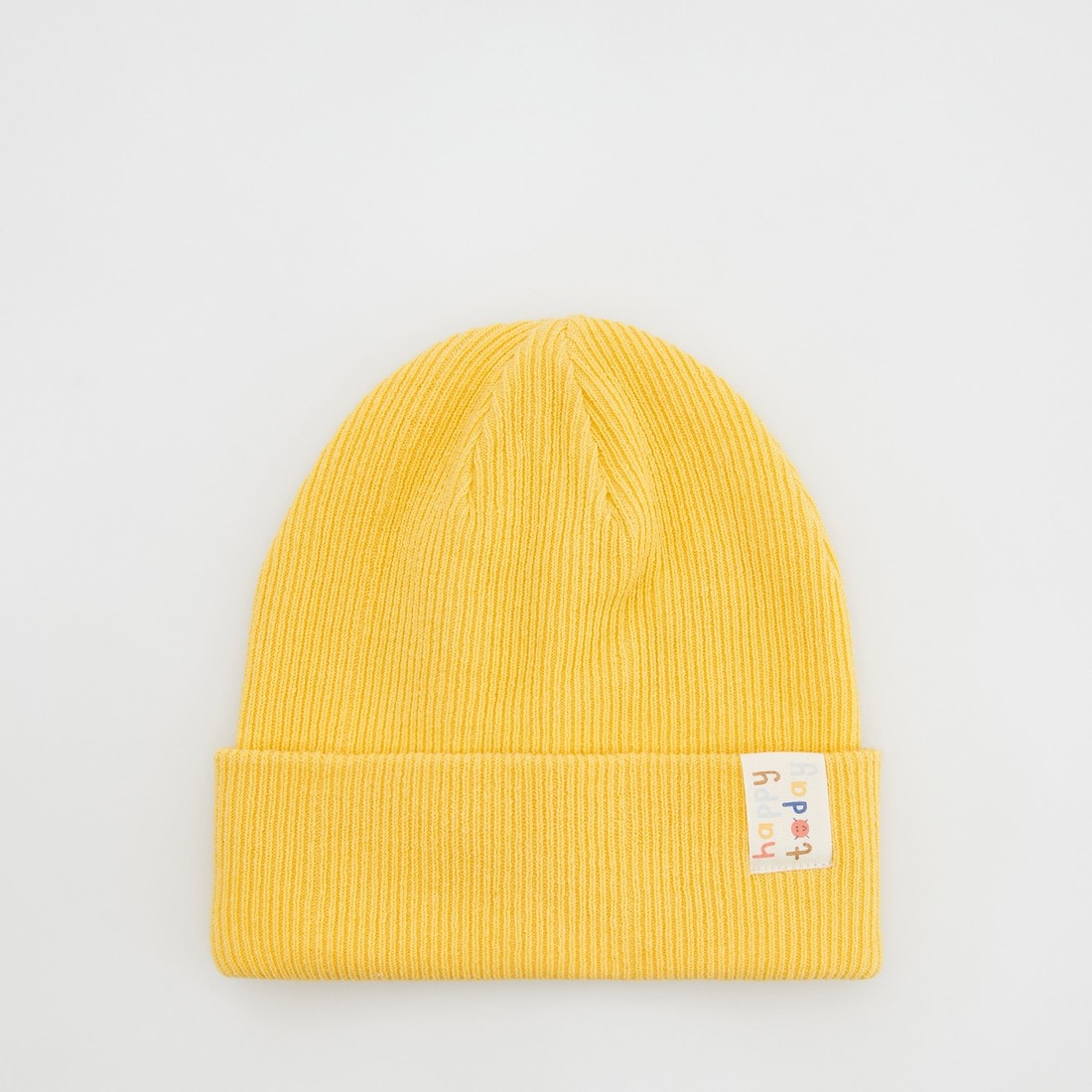 Reserved - Čiapka beanie s nášivkou - Žltá