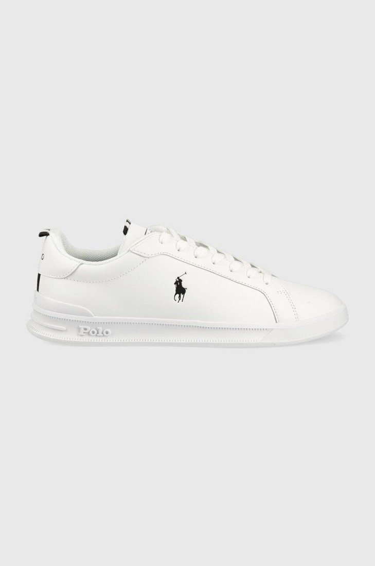 Kožené tenisky Polo Ralph Lauren Hrt Ct II biela farba, 809860883006