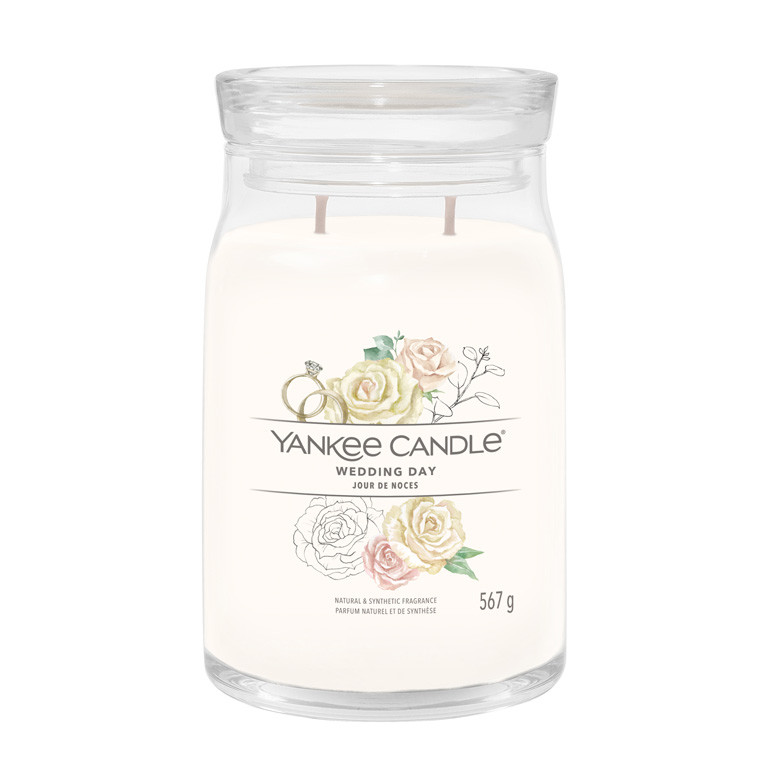 Yankee Candle Aromatická sviečka Signature sklo veľké Wedding Day 567 g
