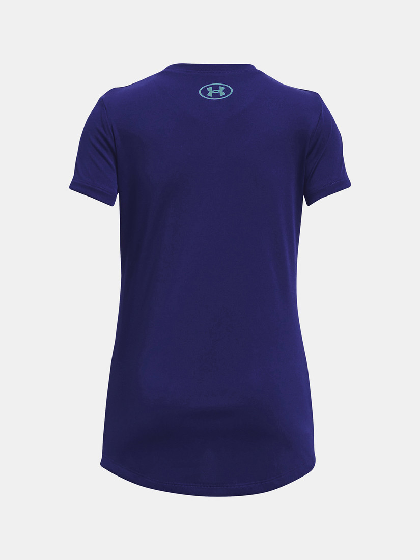 Under Armour T-Shirt UA Tech Wordmark SSC-BLU - Girls