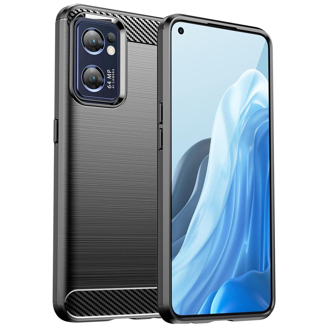 IZMAEL Realme Narzo 50 Puzdro Carbon Bush TPU  KP24268 čierna