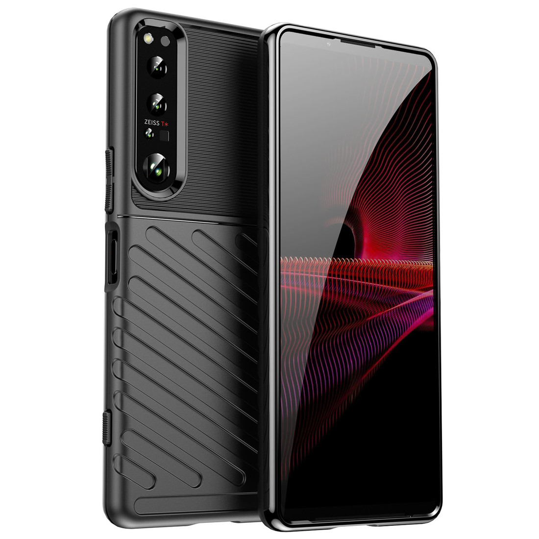IZMAEL Sony Xperia 1 IV Odolné puzdro Thunder  KP24275 čierna