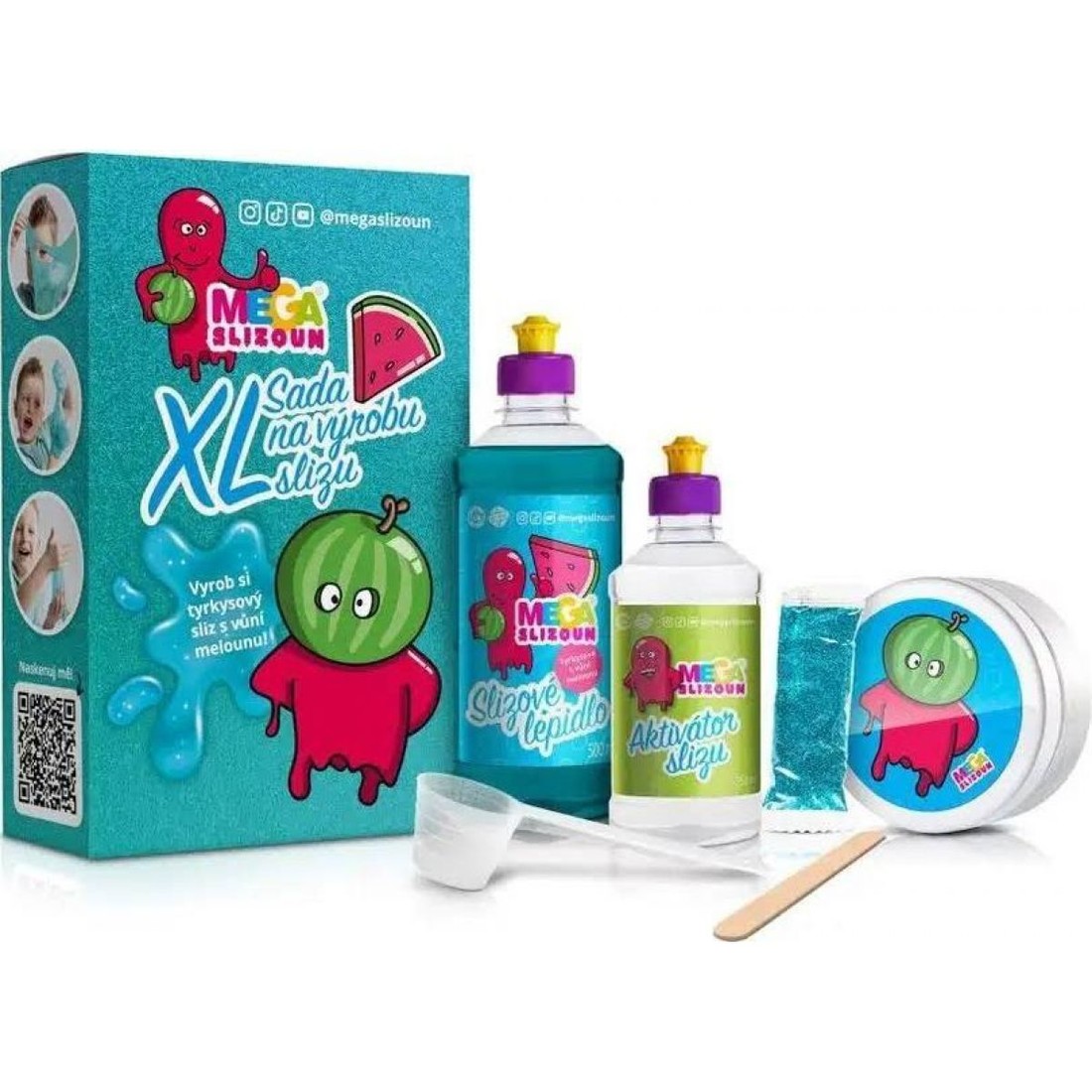 Bubble Factory Megaslizoun Súprava na výrobu slizu XL tyrkysová