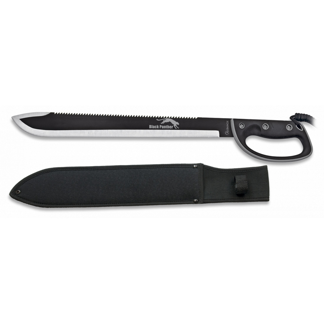 Mačeta Albainox Black Panther 45 cm s vrúbkami