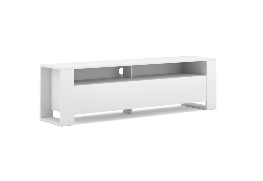 Expedo TV stolík KOLY, 140x40x32, biela