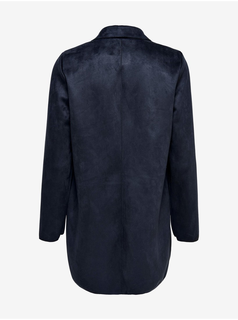 Dark blue lady's coat in suede finish ONLY Joline - Ladies