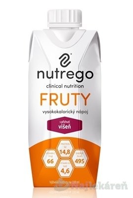 Nutrego FRUTY s príchuťou višňa, 12x330ml