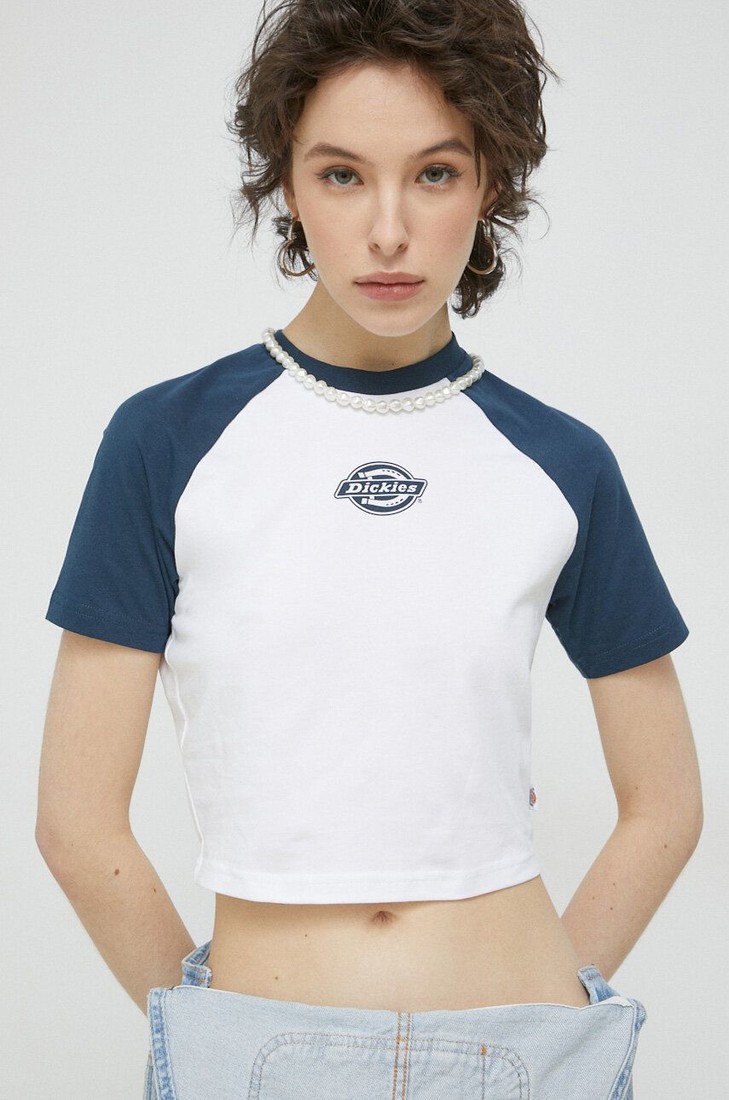 Tričko Dickies dámsky, biela farba