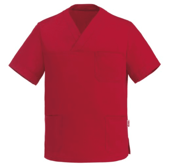 EGOCHEF Zdravotnícka košeľa EGOchef LEONARDO - Červená  XS