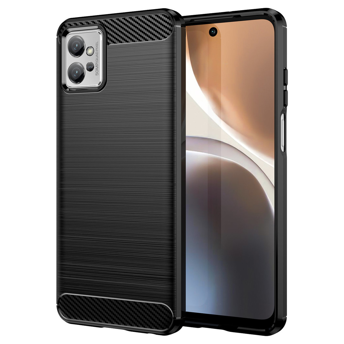 IZMAEL Motorola Moto G32 Puzdro Carbon Bush TPU  KP24406 čierna