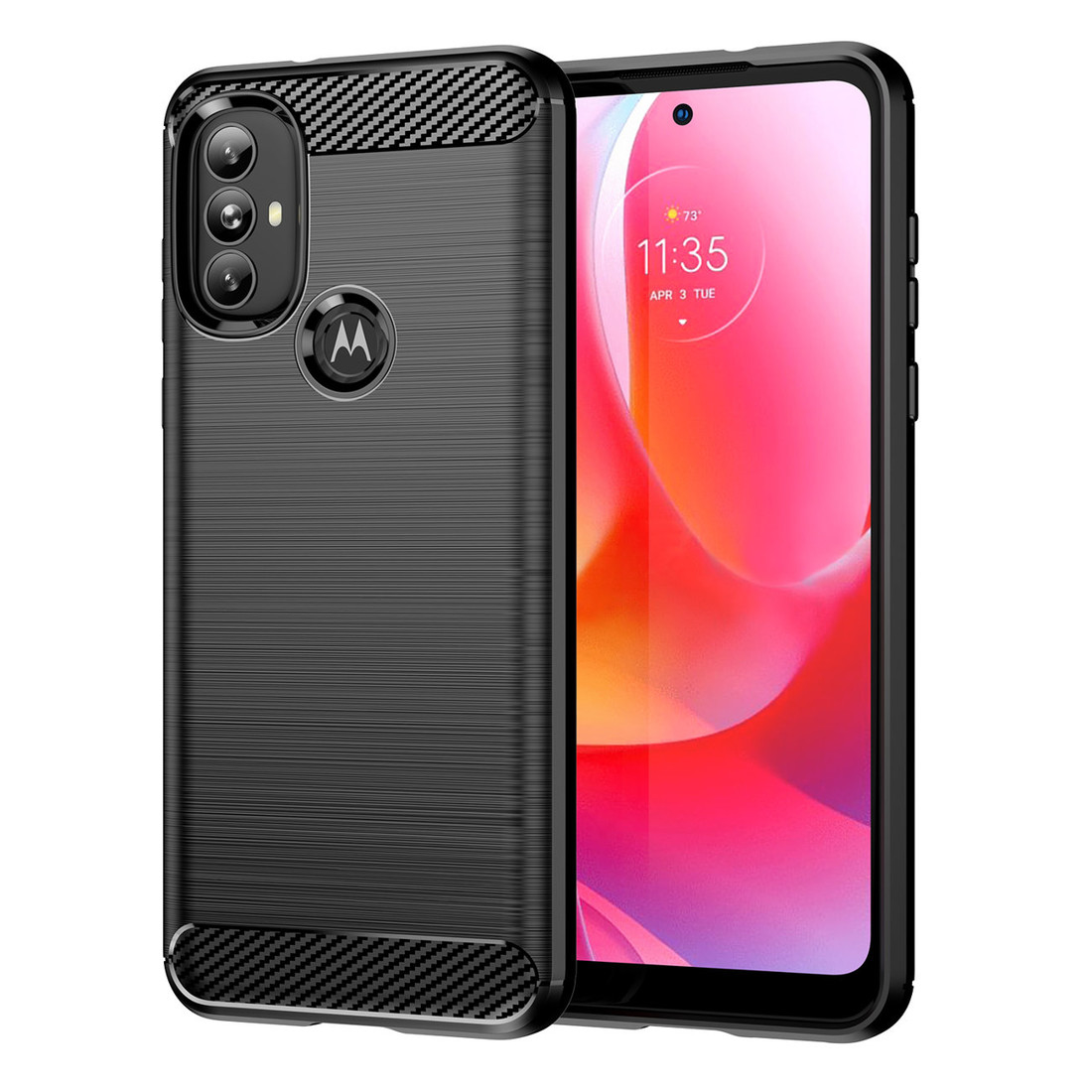 IZMAEL Motorola Moto G Power 2022 Puzdro Carbon Bush TPU  KP24409 čierna