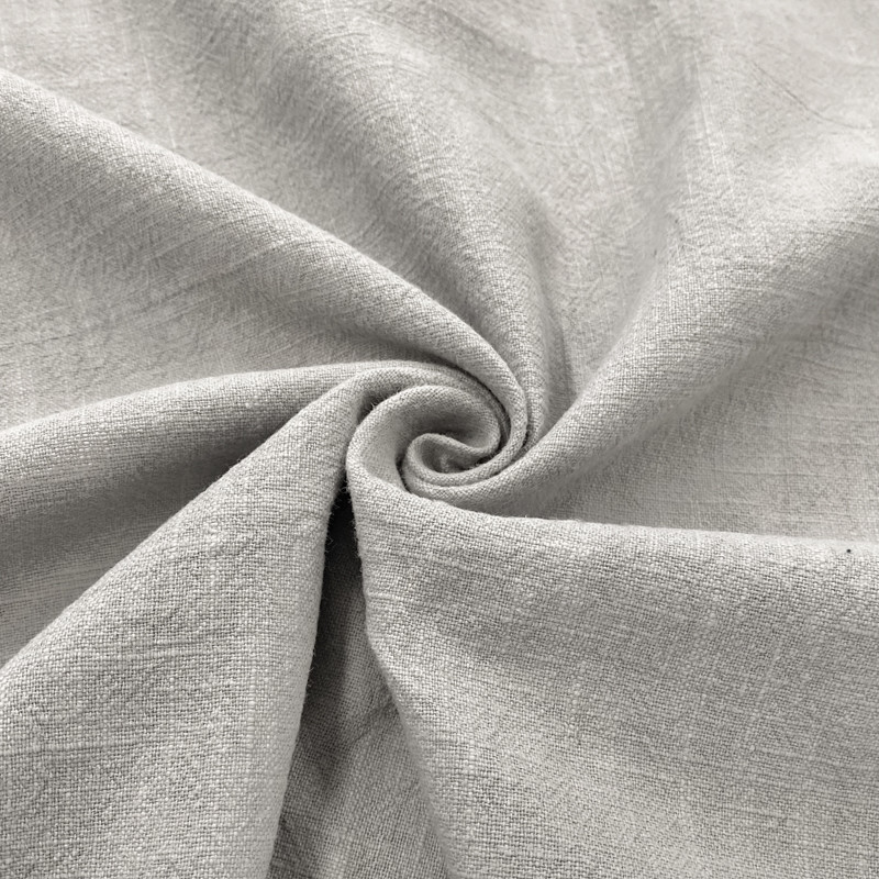 Ľan predpraný STONEWASHED light grey