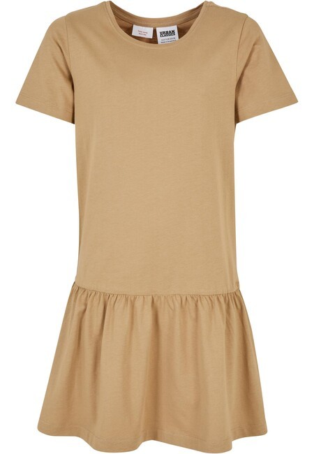 Urban Classics Girls Valance Tee Dress unionbeige - 110/116