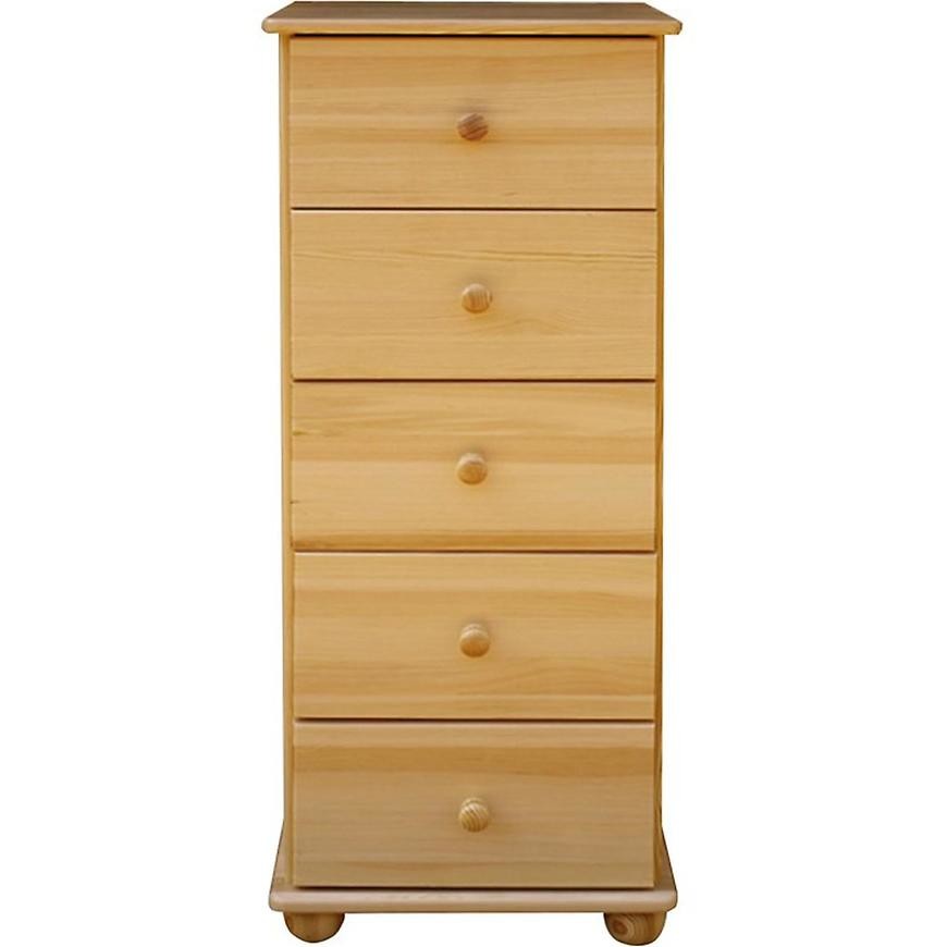 Komoda K10 5 zásuviek borovica