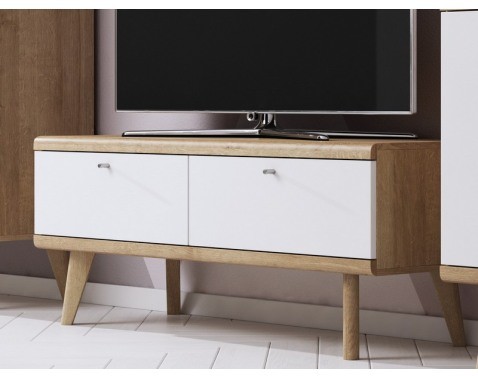 TV stolík Primo, dub riviera/biely%