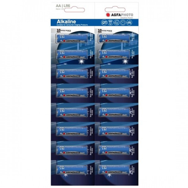 Batérie alkalická AA AgfaPhoto 16ks
