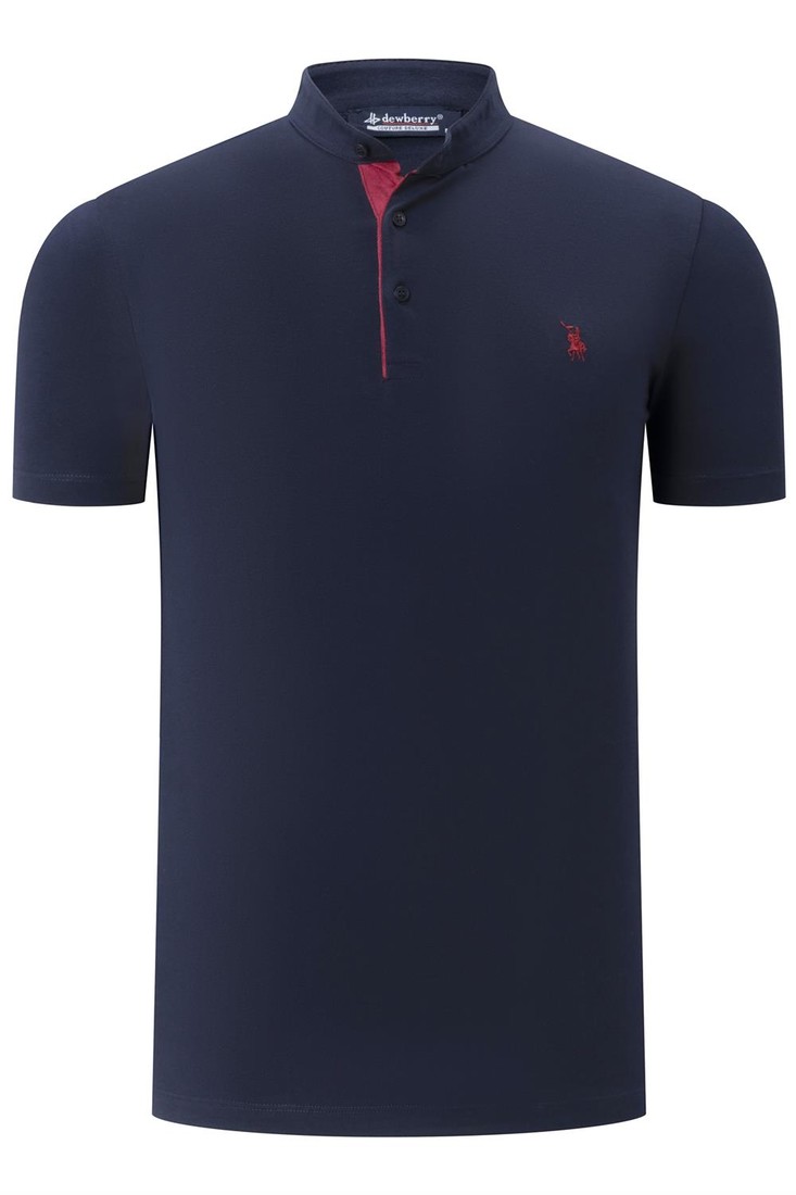 T8560 DEWBERRY T-SHIRT-PLAIN NAVY BLUE