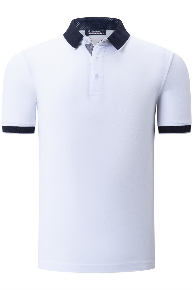 T8579 DEWBERRY MENS T-SHIRT-PLAIN WHITE