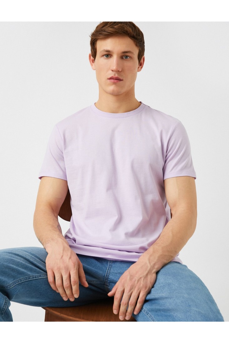 Koton T-Shirt - Purple - Regular fit