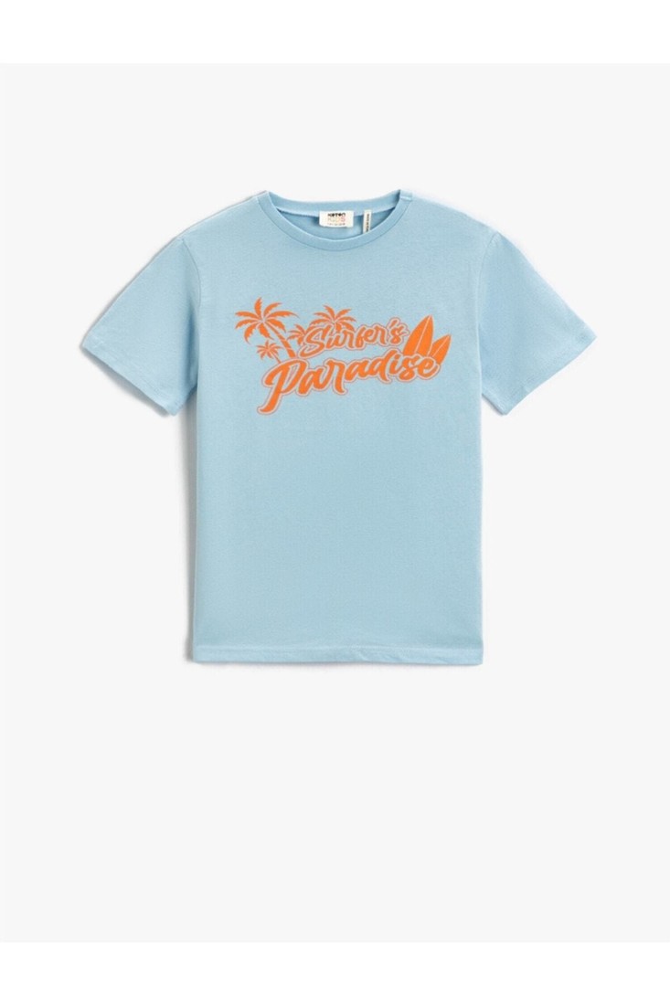 Koton T-Shirt - Blue - Regular fit