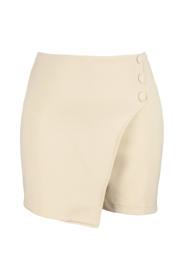 Trendyol Shorts - Beige - High Waist