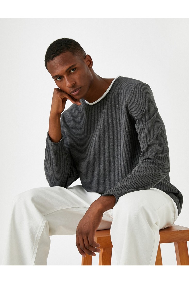 Koton Sweater - Gray - Regular fit