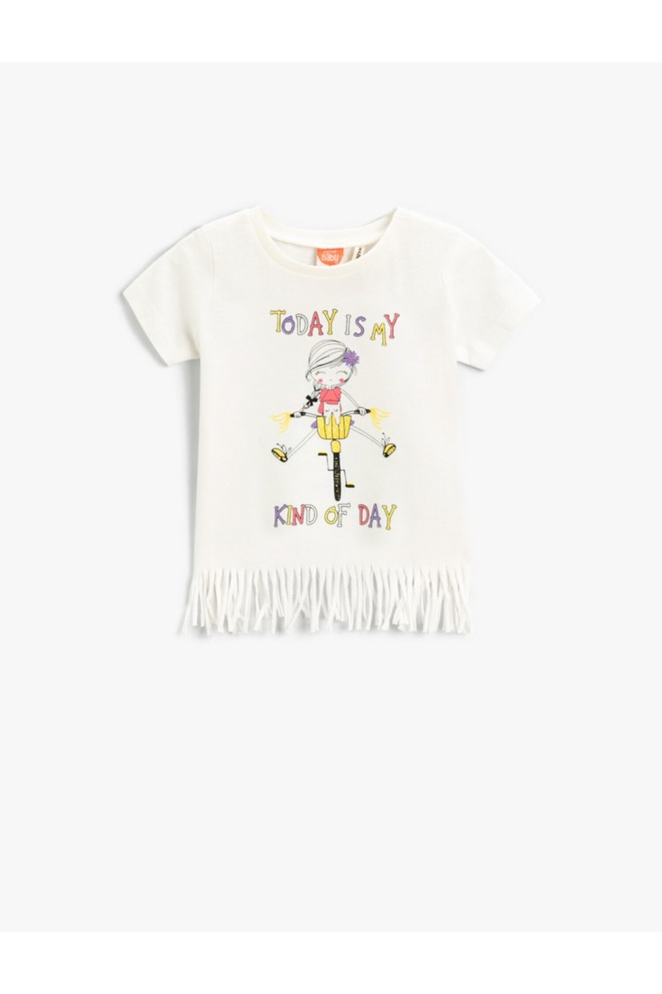 Koton T-Shirt - Ecru - Regular fit
