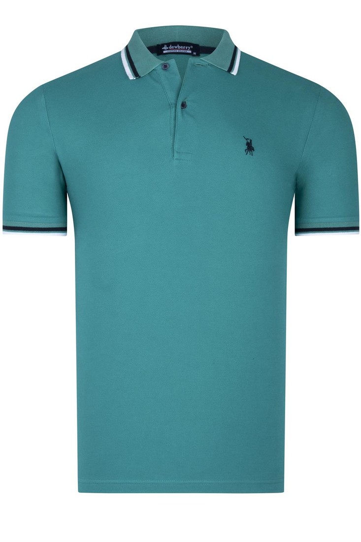 QUAD SET T8594 DEWBERRY MENS T-SHIRT-BLACK-WHITE-NAVY-GREEN