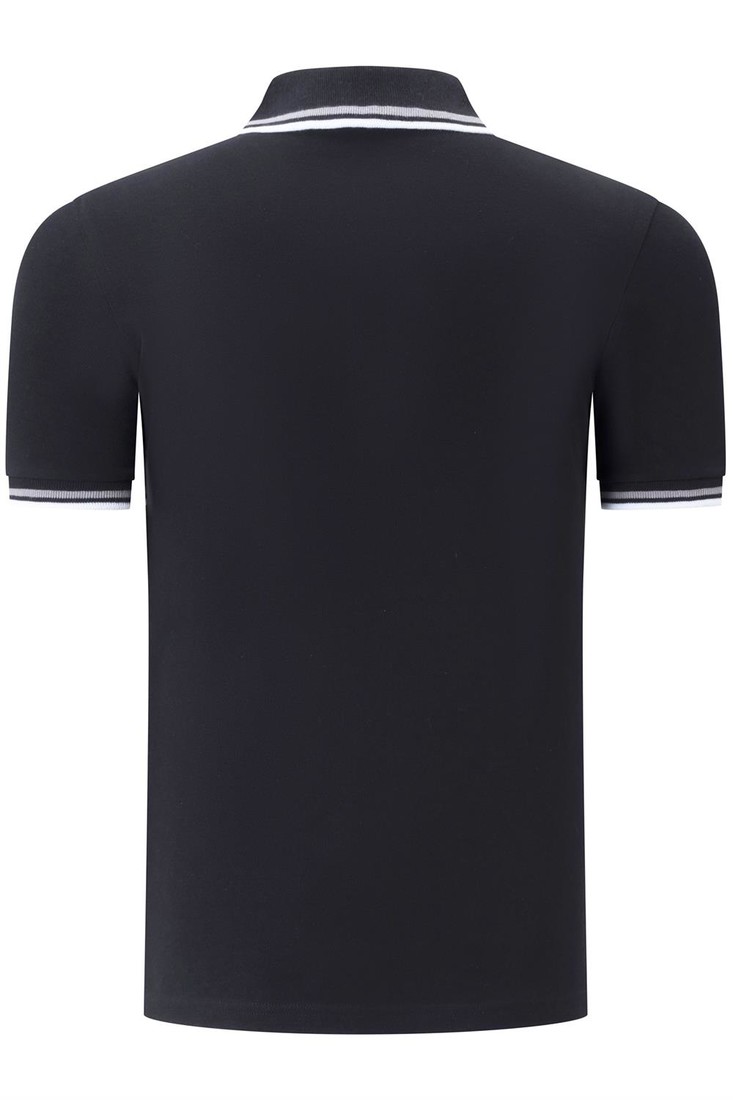 TRIPLE SET T8594 DEWBERRY MEN'S T-SHIRT-BLACK-BLACK-BLACK