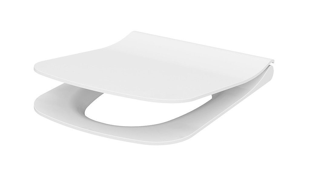 CERSANIT - WC sedátko CITY SQUARE, duroplast, antibakteriálne, soft-close, one button K98-0125