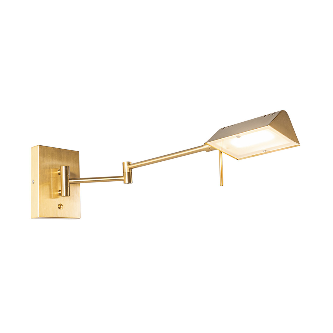 Design wandlamp messing incl. LED met touch dimmer - Notia