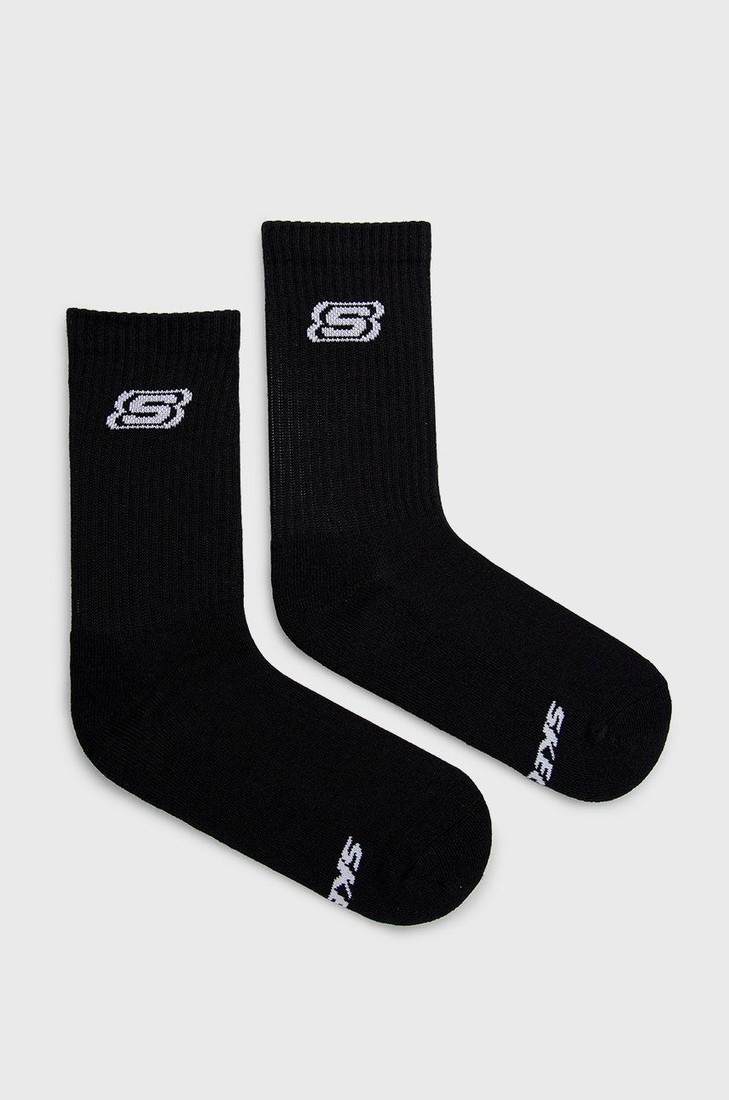 Ponožky Skechers (2-pak) čierna farba