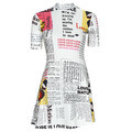 Krátke šaty Desigual VEST_NEWSPAPER