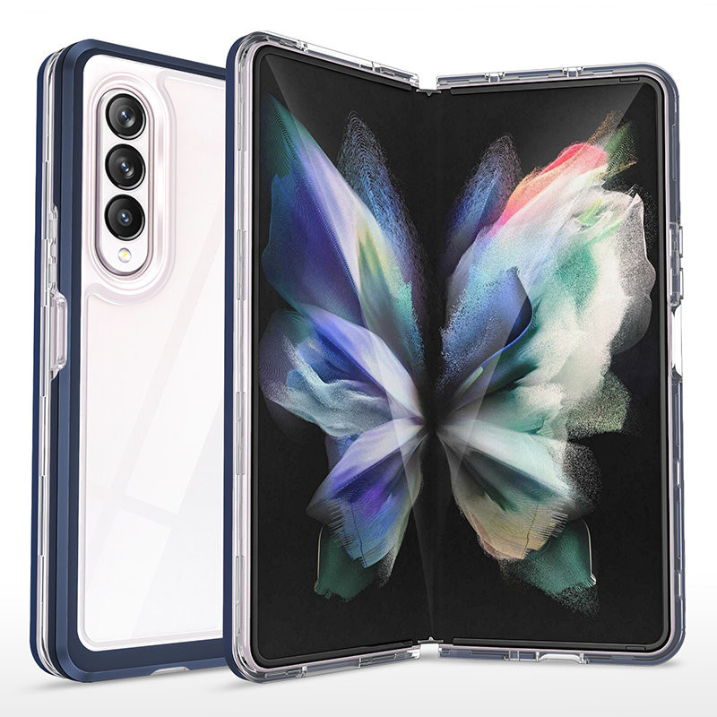 IZMAEL Samsung Galaxy Z Fold 4 Hybridné puzdro 3 v 1  KP24557 modrá