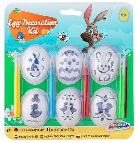RMS Veľkonočné šablóny na vajíčka 6ks + 4 fixy