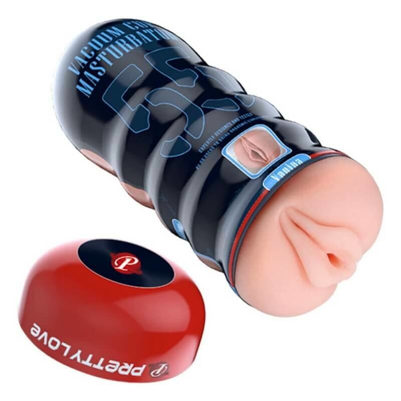 Pretty Love Vacuum Cup - realistic artificial pussy masturbator (natural)