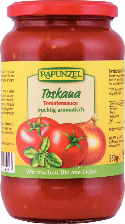 Rapunzel Toskana omáčka na cestoviny 550g 550 g