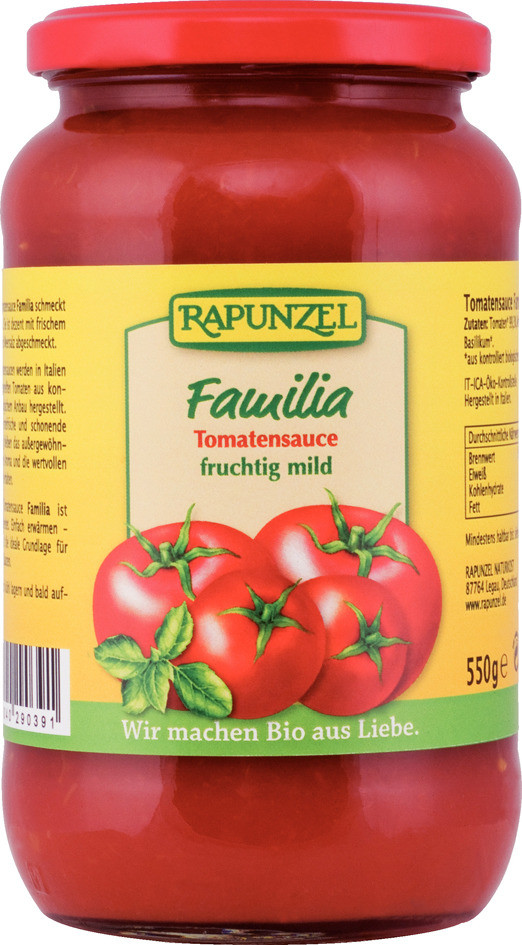 Rapunzel Família omáčka na cestoviny 550g 550 g