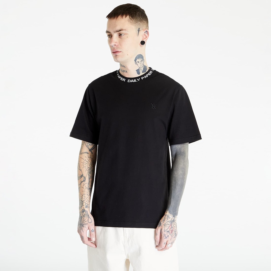 Daily Paper Erib Short Sleeve Tee Black/ White